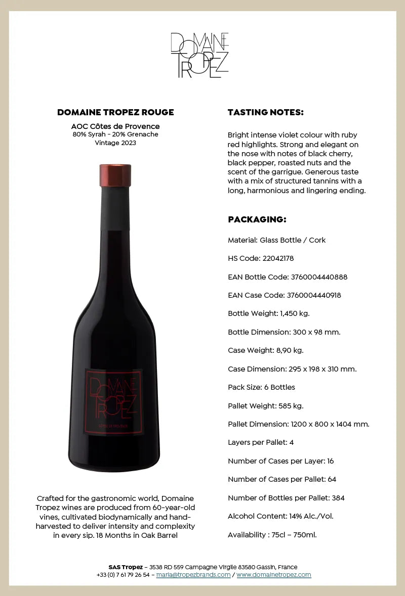 Tropez Sublime Red (13.5% Vol.)